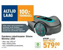 GAMMA Gardena robotmaaier Sileno Minimo 250 aanbieding