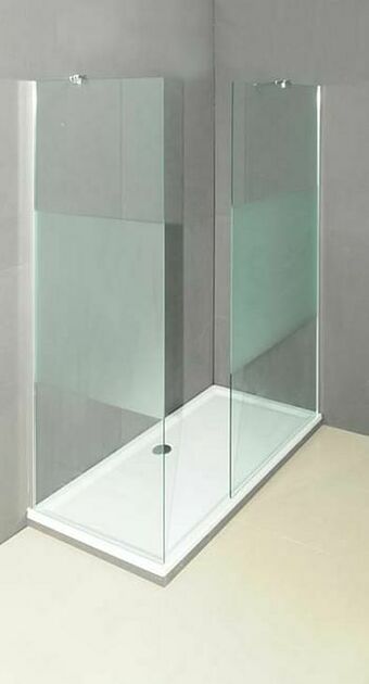 Zelfbouwmarkt Douchewand Anais Verzuurd Glas 970 X 2000mm aanbieding