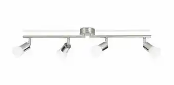 Zelfbouwmarkt Opbouwspot Nikkel Metaal/glas 4x4,3w 1360lm aanbieding