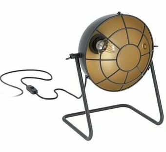 Zelfbouwmarkt Tafellamp E27 - 28w - Zwart/goud aanbieding