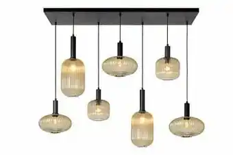 Zelfbouwmarkt Hanglamp - 7xe27 - Amber aanbieding