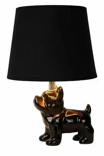 Zelfbouwmarkt Tafellamp Zwart Hond H31.5cm Excl Lamp Led Mogelijk aanbieding