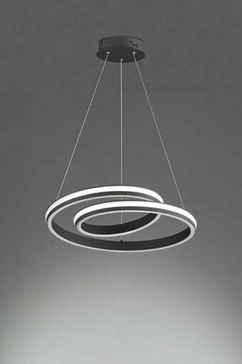 Zelfbouwmarkt Hanglamp 1x Led 56w - Donkergrijs - Acryl Wit aanbieding