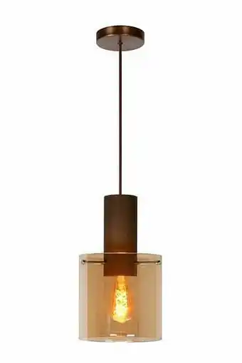 Zelfbouwmarkt Hanglamp - Ø 20 Cm - 1xe27 - Amber aanbieding