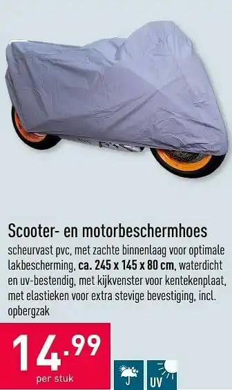 Scooter- en motorbeschermhoes