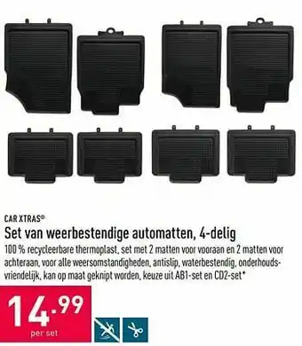 ALDI Set van weerbestendige automatten aanbieding