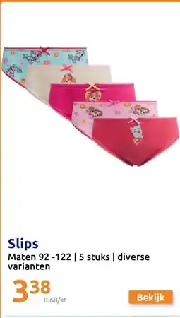 Action Slips aanbieding