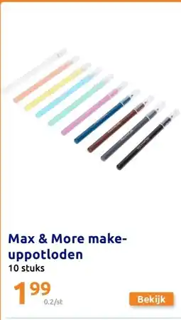 Action Max & More make-uppotloden aanbieding
