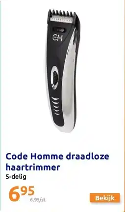 Action Code Homme draadloze haartrimmer aanbieding