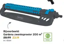 GAMMA Gardena zwenksproeier 200 m² aanbieding