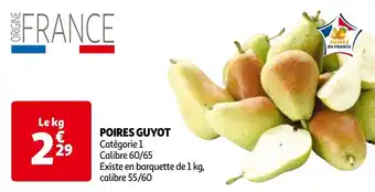 Auchan POIRES GUYOT aanbieding