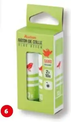 Auchan 2 BATONS DE COLLE 2x10g aanbieding