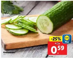 Lidl Komkommer aanbieding