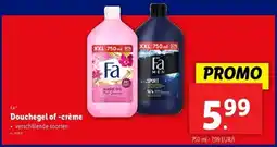 Lidl Douchegel of -crème aanbieding