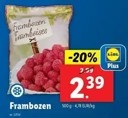 Lidl Frambozen aanbieding