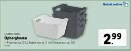 Lidl Opbergboxen aanbieding