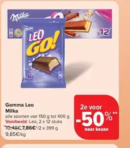 Carrefour Market Gamma Leo Milka aanbieding