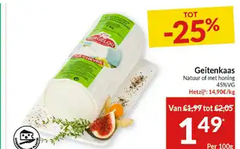 Intermarché Geitenkaas aanbieding