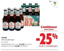 Colruyt Cristal Alcoholvrij bier 0,0 % vol aanbieding