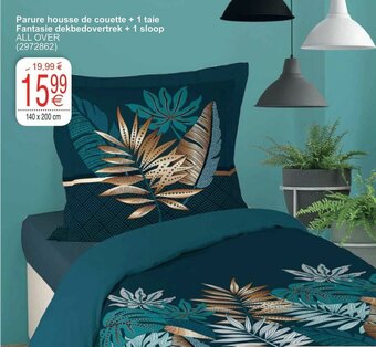 Cora Parure housse de couette + 1 taie Fantasie dekbedovertrek + 1 sloop All Over aanbieding