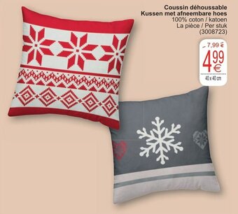 Cora Coussin dehoussable Kussen met afneembare hoes aanbieding