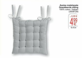 Cora Assise matelassee Gewatteerde zitting aanbieding
