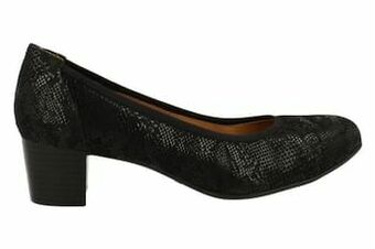 Berca Shoes Caprice Pump Dames Comfort G Wijdte - Zwart aanbieding