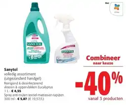 Colruyt Sanytol volledig assortiment aanbieding