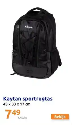 Action Kaytan sportrugtas aanbieding