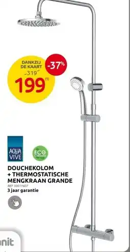 Brico DOUCHEKOLOM + THERMOSTATISCHE MENGKRAAN GRANDE aanbieding