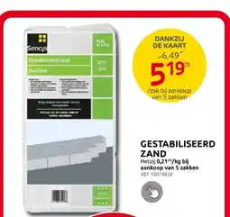 Brico GESTABILISEERD ZAND aanbieding