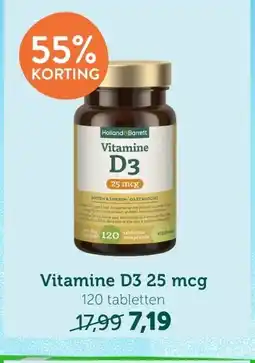 Holland & Barrett Vitamine D3 25 mcg aanbieding