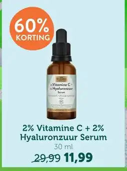 Holland & Barrett 2% Vitamine C + 2% Hyaluronzuur Serum aanbieding