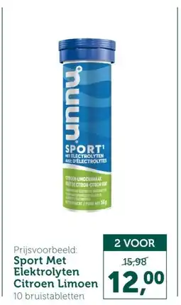 Holland & Barrett Sport Met Elektrolyten Citroen Limoen aanbieding