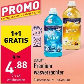 ALDI Premium wasverzachter aanbieding