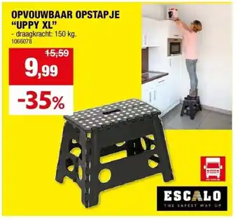 Hubo OPVOUWBAAR OPSTAPJE “UPPY XL” aanbieding