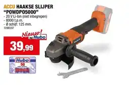 Hubo ACCU HAAKSE SLIJPER “POWDPO5000” aanbieding