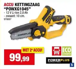 Hubo ACCU KETTINGZAAG “POWXG1045” aanbieding