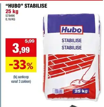 Hubo “HUBO” STABILISE 25 kg aanbieding