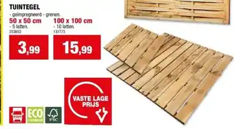 Hubo TUINTEGEL 50 x 50 cm aanbieding