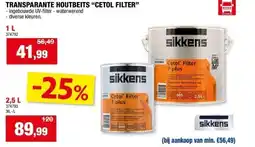 Hubo TRANSPARANTE HOUTBEITS “CETOL FILTER” aanbieding