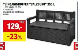 Hubo TUINBANK/KOFFER “SALZBURG” 250 L aanbieding