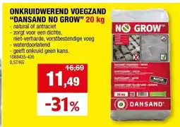 Hubo ONKRUIDWEREND VOEGZAND “DANSAND NO GROW” 20 kg aanbieding