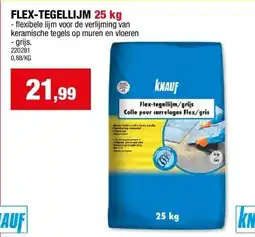 Hubo FLEX-TEGELLIJM 25 kg aanbieding