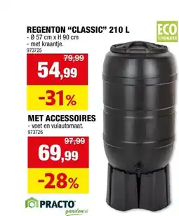 Hubo REGENTON “CLASSIC” 210 L aanbieding