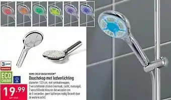 Douchekop met ledverlichting