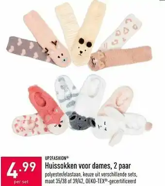 ALDI Huissokken voor dames aanbieding