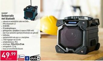 Maginon outdoorradio met bluetooth