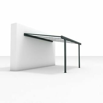 Zelfbouwmarkt Terrasoverkapping Sunset Antraciet B 4000 X D 3000 aanbieding