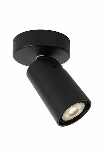 Zelfbouwmarkt Plafondspot Koker - Ø 9 Cm - Led - Dim To Warm - Gu10 - 5w 3000k/2200k - Zwart aanbieding